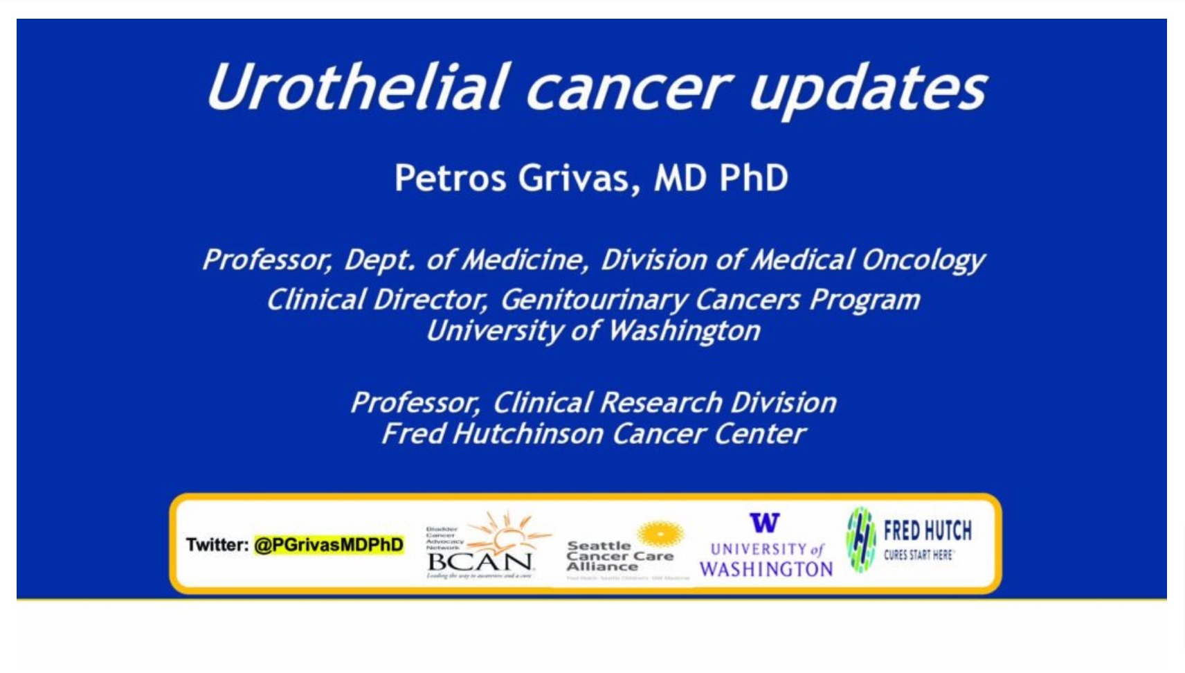 Bladder Cancer Updates