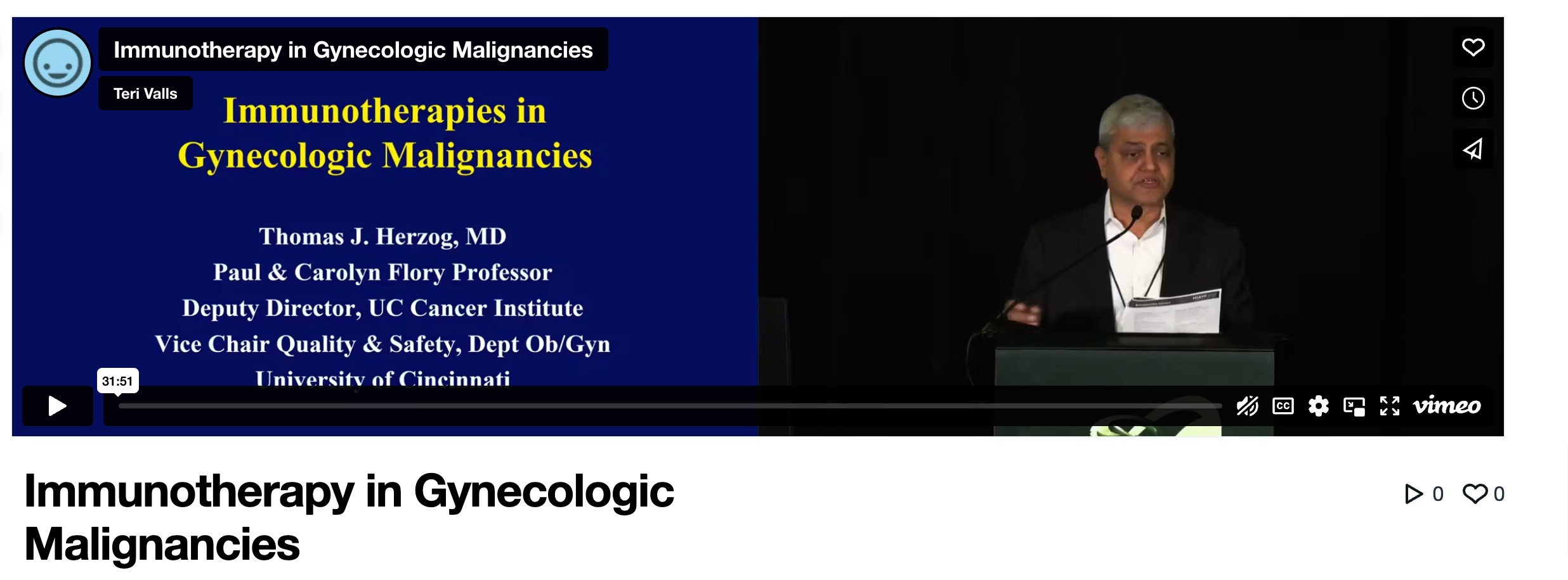 Immunotherapy in Gynecologic Malignancies