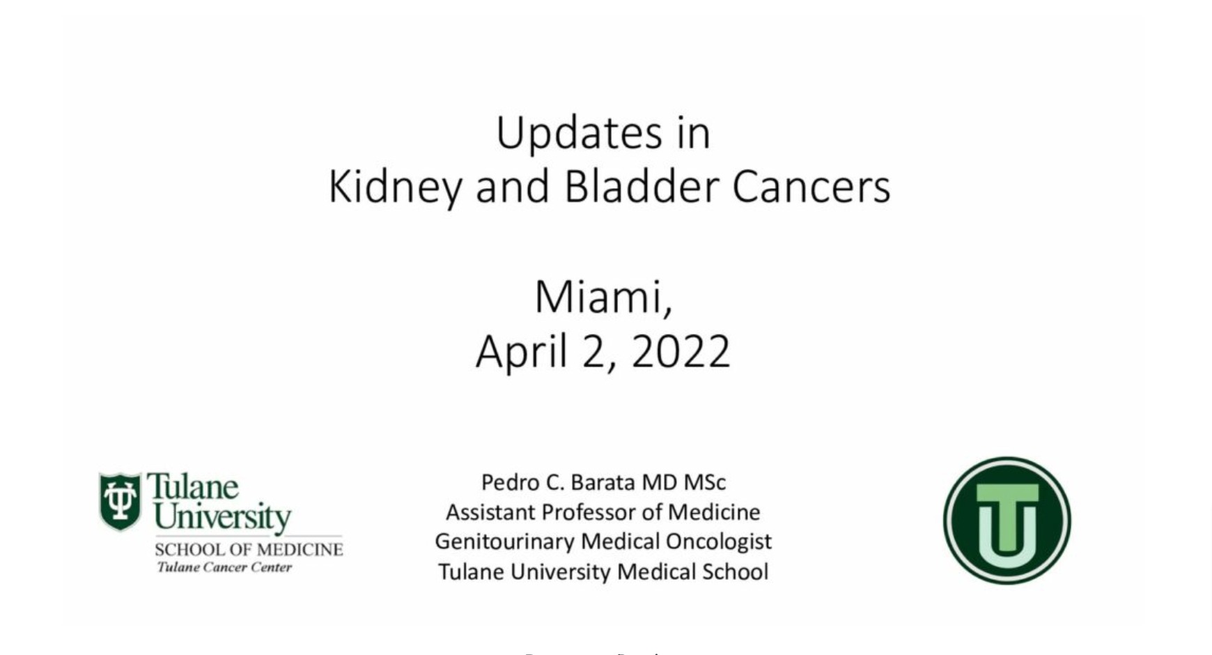 Immunotherapy in Kidney & Bladder Tumors