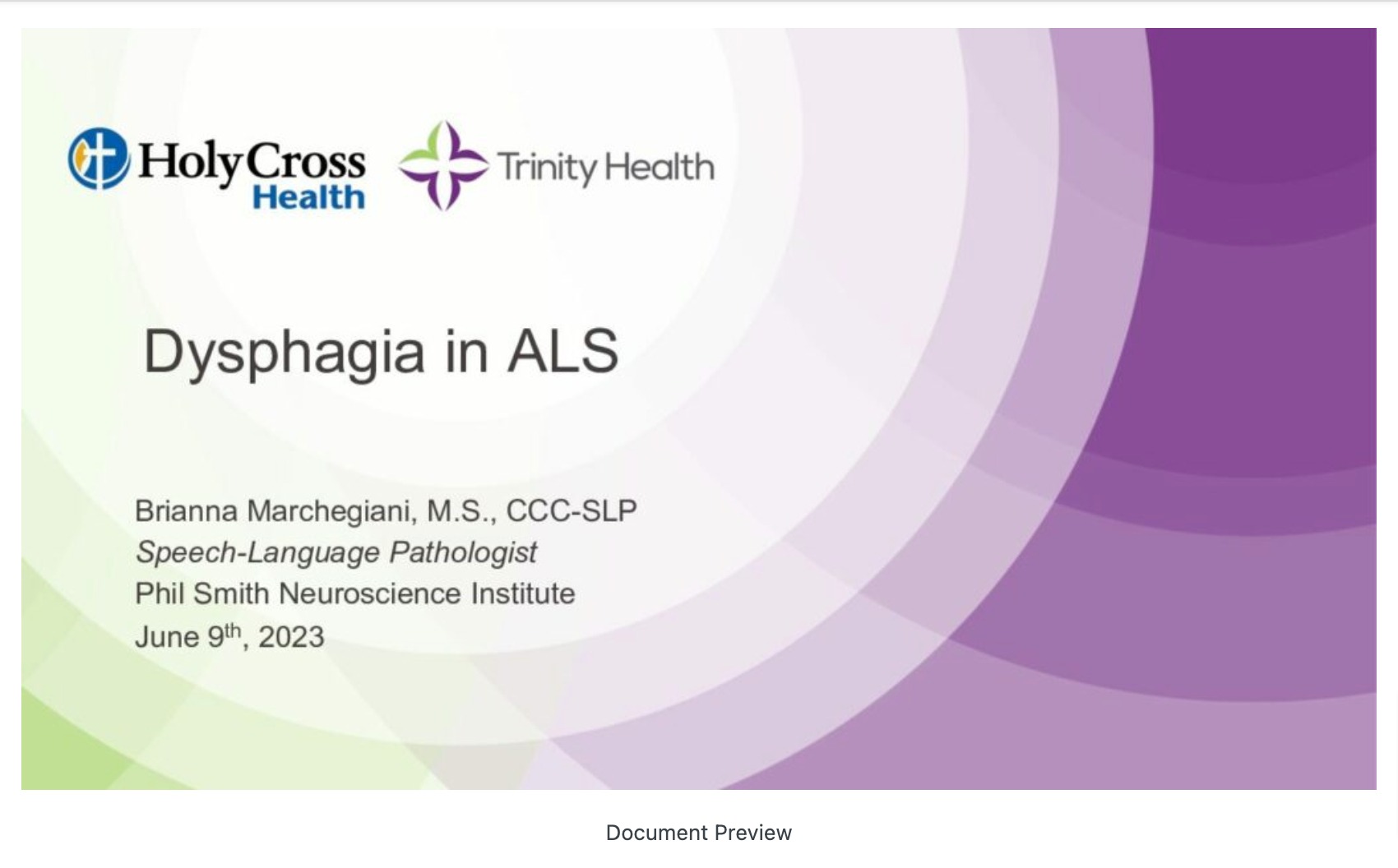 Dysphasia in ALS