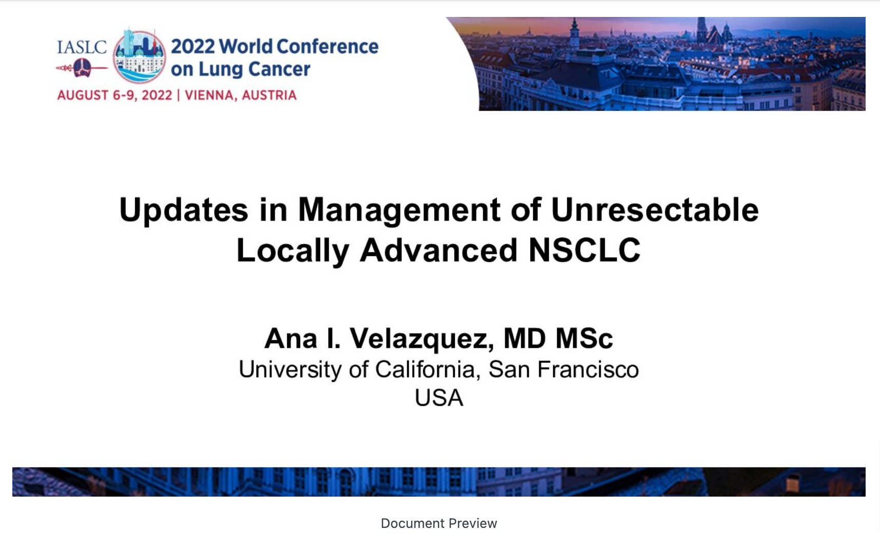 Locally Advanced NSCLC Chemotherapy / Targeted Therapy / Immunotherapy