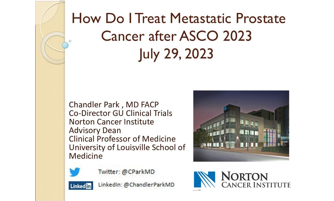 How I Treat Metastatic Prostate Cancer in 2023