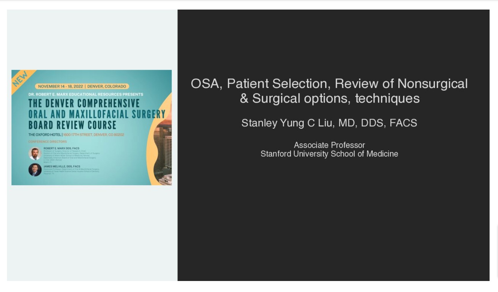 Obstructive Sleep Apnea, Patient Selection, Review of Nonsurgical and Surgical Options, and Surgical Techniques