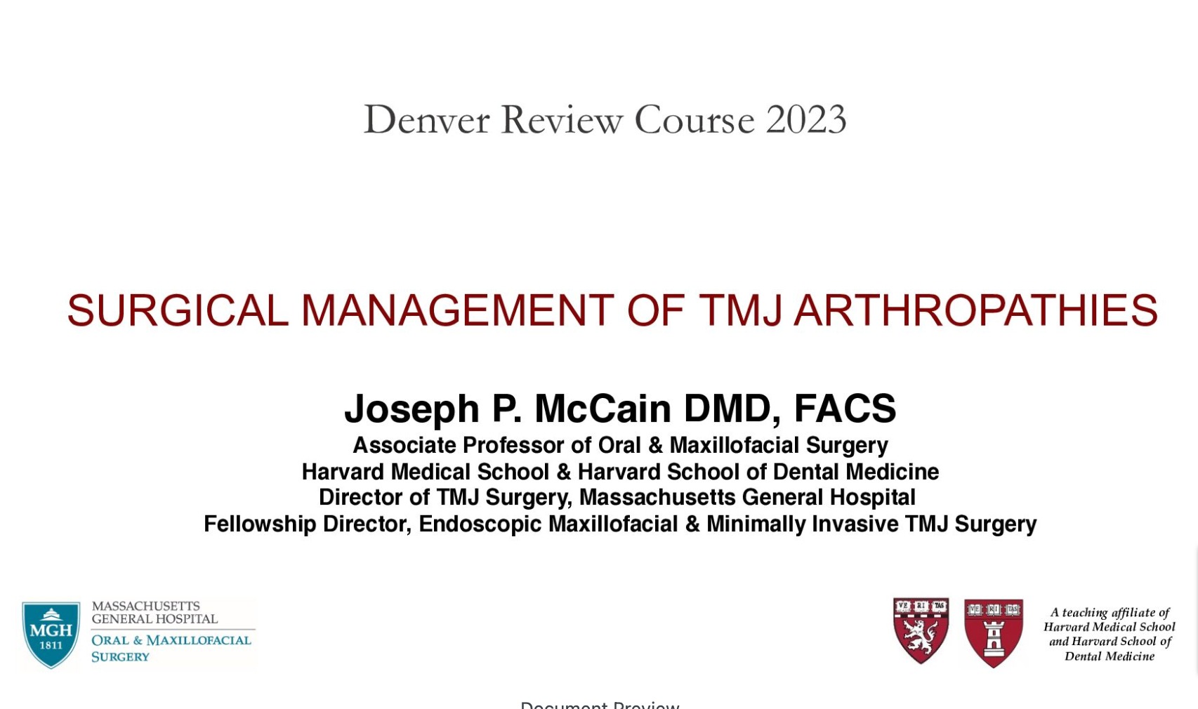Temporal Mandibular Joint Disorders: Imaging, Nonsurgical Management, Patient Selection and Treatment Approaches (Part 2)