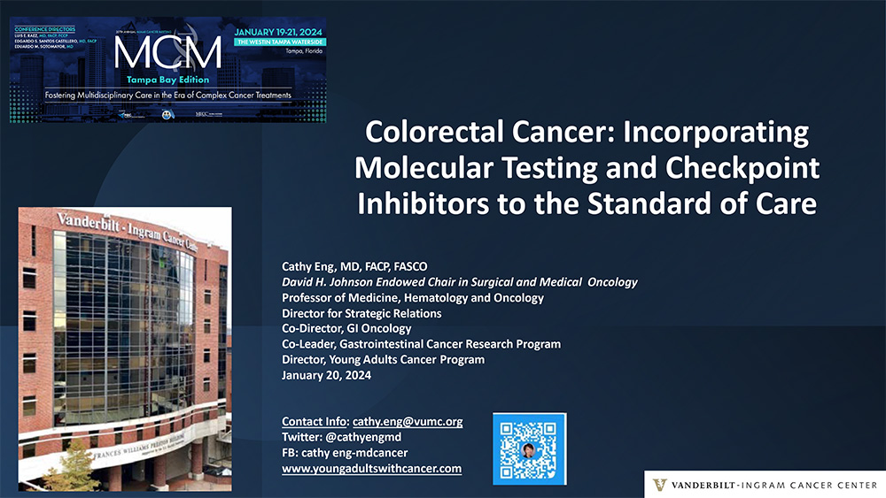 Colorectal Cancer: Incorporating Molecular Testing and Checkpoint Inhibitors to the Standard of Care