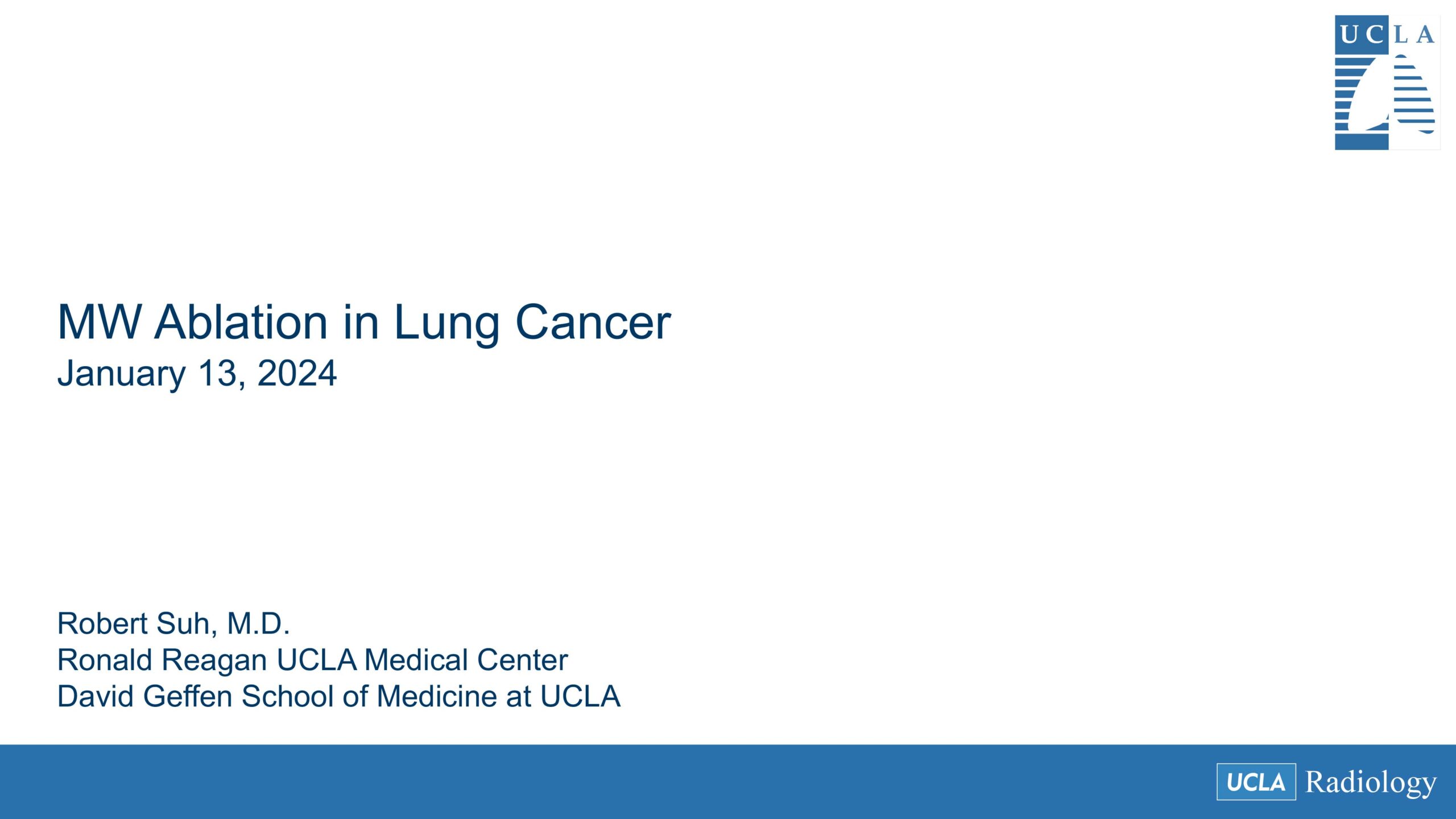 MW Ablation in Lung Cancer