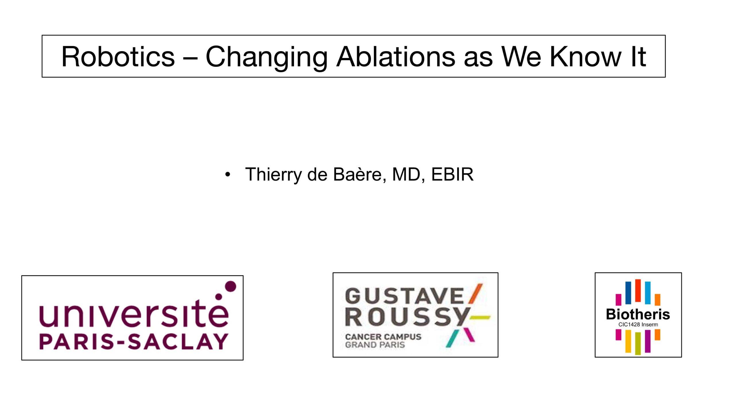 Robotics – Changing Ablations as We Know It