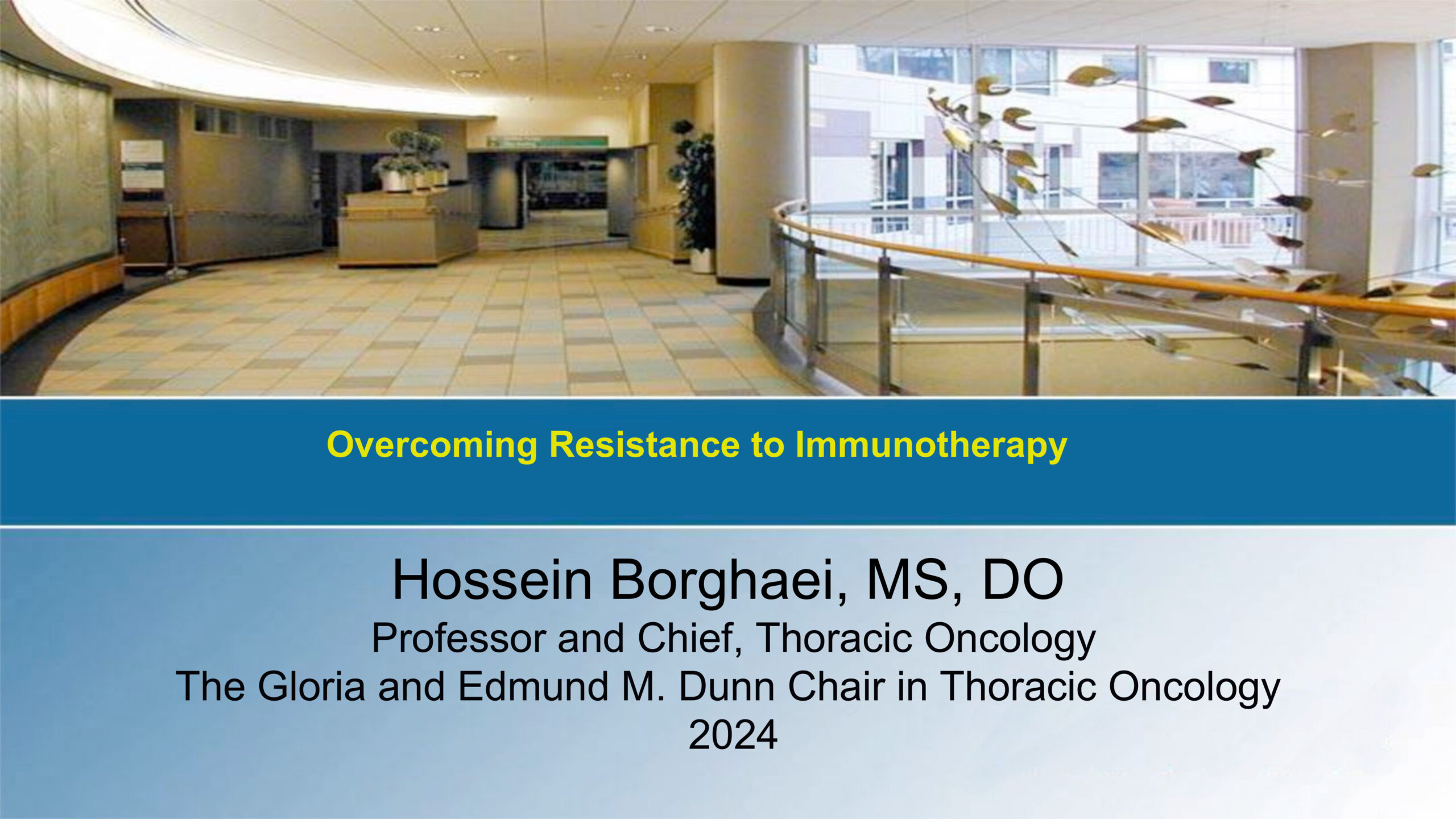 Efforts to Overcome Resistance to First Line Immunotherapy