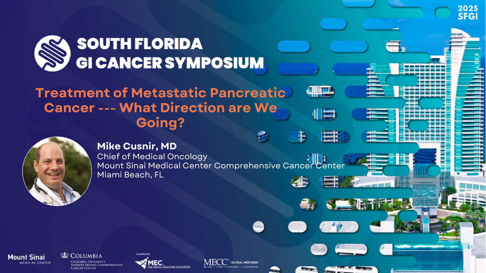 Treatment of Metastatic Pancreatic Cancer---What Direction are We Going?